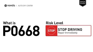 OBD p0668 significado