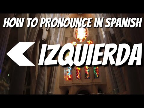 How to pronounce IZQUIERDA in Spanish - Learn how to say LEFT in Spanish