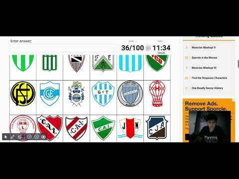 Adivinando 100 escudos de futbol argentino
