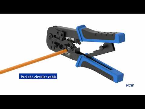 Ratchet Modular Crimping Tool / RJ45 Crimpler