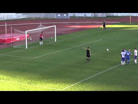 Wisła Puławy - Olimpia Zambrów 0:3 - gol na 0:3 Michała Hryszko