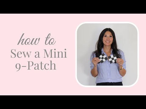 How to Sew Mini 9 Patch Cornerstones | Spooky Season Sampler Quilt Top