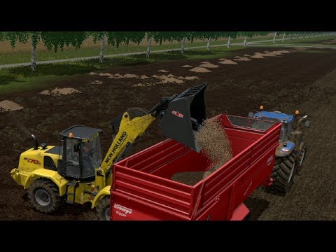 Farming simulator 17 - South Quebec timelapse ep.18 cleaning up wood chips and working new ground.