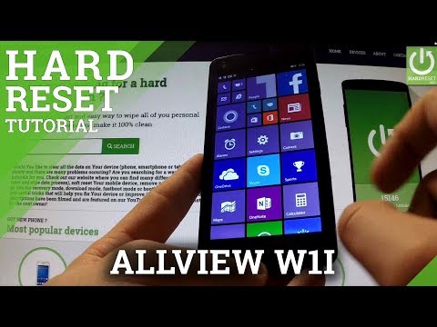 Hard Reset ALLVIEW W1i - wipe your device by Factory Reset