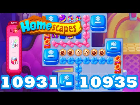 Homescapes Level 10931 - 10935 HD 3 - match puzzle Gameplay | android | IOS | 10932 | 10933 | 10934
