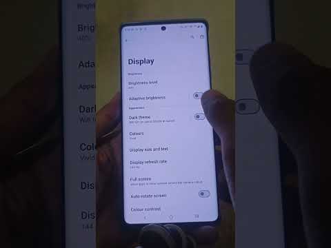 Moto Edge 50 Fusion Auto Brightness On | Moto Phone's Adaptive Brightness Setting Enable #shorts.