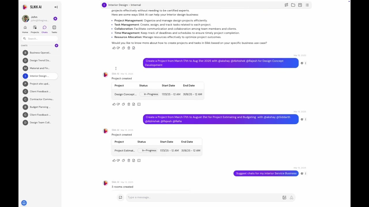 Agentic AI for Interior Design Services Company