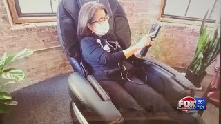Massage chair donations to area hospitals for respite rooms
