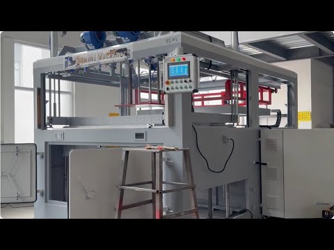 How is a manual thick sheet thermoforming machine manufactured?