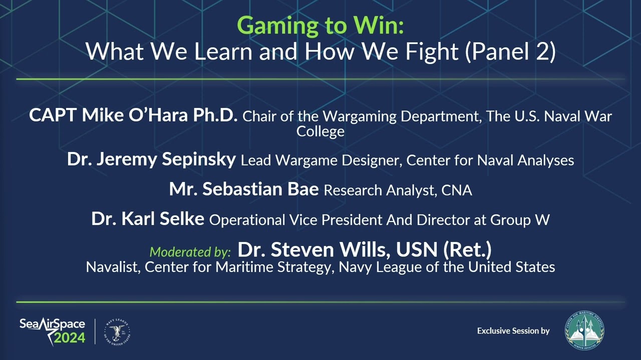 Gaming to Win: What We Learn and How We Fight | Sea-Air-Space 2024