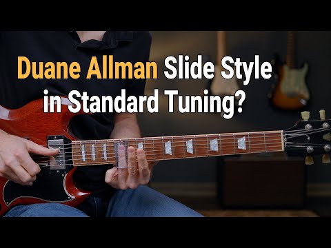 Standard Tuning Slide Solo Lesson  ( Allman Style )
