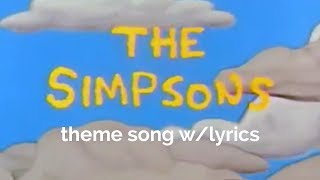 THE SIMPSONS theme (w/lyrics)