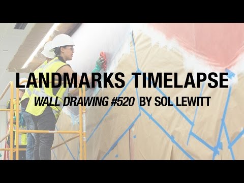 Landmarks Timelapse: Wall Drawing #520 by Sol LeWitt