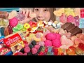 ASMR HARIBO Gummy Candy Wax Gummies Mukbang Eating Sounds English Subtitles