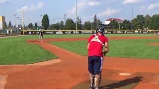 Zelenka Martin Catcher throws to 3th