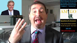 Oct 3 Mark Stewart Greenstein  Bob should shuck his handlers