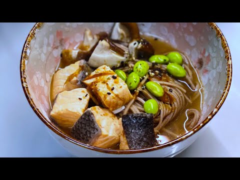 Salmon Soba One Pot Recipe In 4K HDR