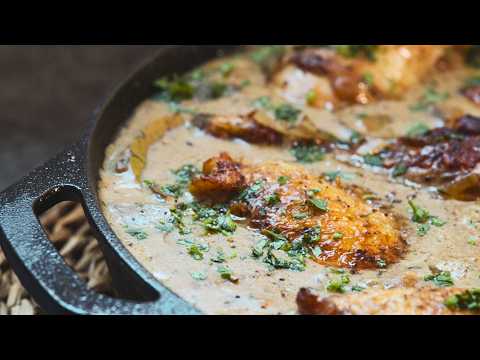 Chicken Fricassée  - The Classic French Chicken Stew (Super Easy One Pot Recipe)