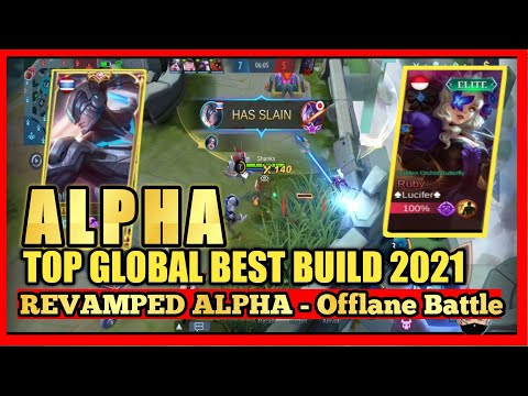 REVAMP ALPHA TOP GLOBAL BEST BUILD 2021| OFFLANE ALPHA BEST BUILD