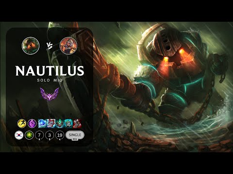Nautilus Mid vs Qiyana - KR Master Patch 14.5