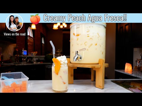 How to make The BEST Creamy Peach Agua Fresca