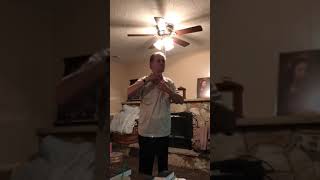 Dad Stripping Downstairs