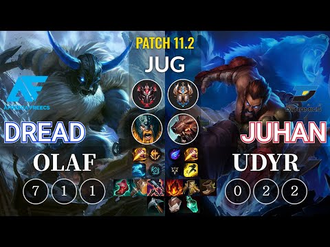 AF Dread Olaf vs DYN Juhan Udyr Jungle - KR Patch 11.2