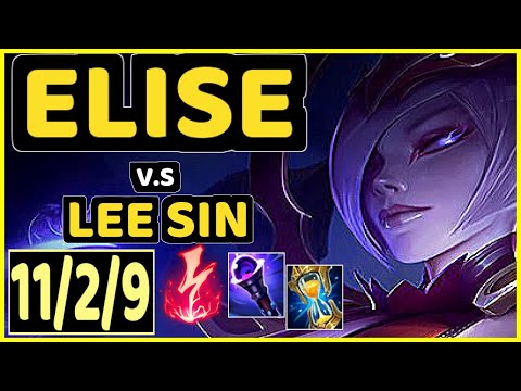 SEVENARMY (ELISE) vs LEE SIN - 11/2/9 KDA JUNGLE GAMEPLAY - EUW Ranked MASTER