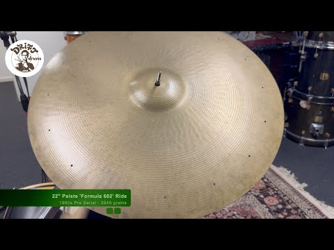 22" Paiste Formula 602 "Pre-Serial" Medium Ride 2945gr (VIDEO) image 11