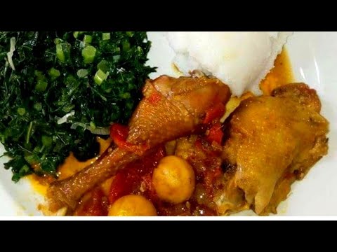 How to cook Kenyan ugali(Kales)sukuma wiki and Chicken.Simple breakfast/lunch#laundry