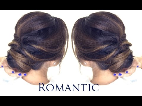 5-MINUTE Romantic Bun Hairstyle | EASY Updo Hairstyles