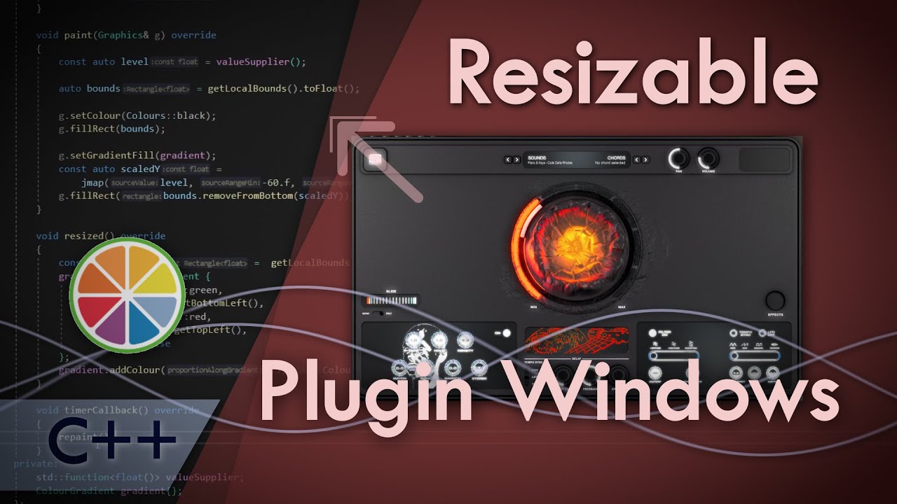 Resizable Raster Windows - Visualizations with JUCE