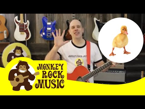 5 Little Ducks | Monkey Rock Music | Kids Dance Songs & Nursery Rhymes