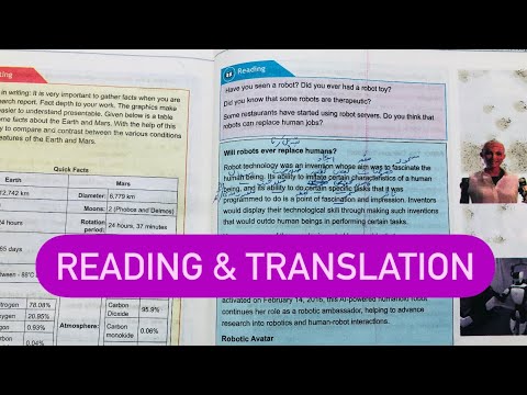 Class 8 English unit 8 Will Robots ever replace humans? | Page 155 | Reading & Translation | NBF