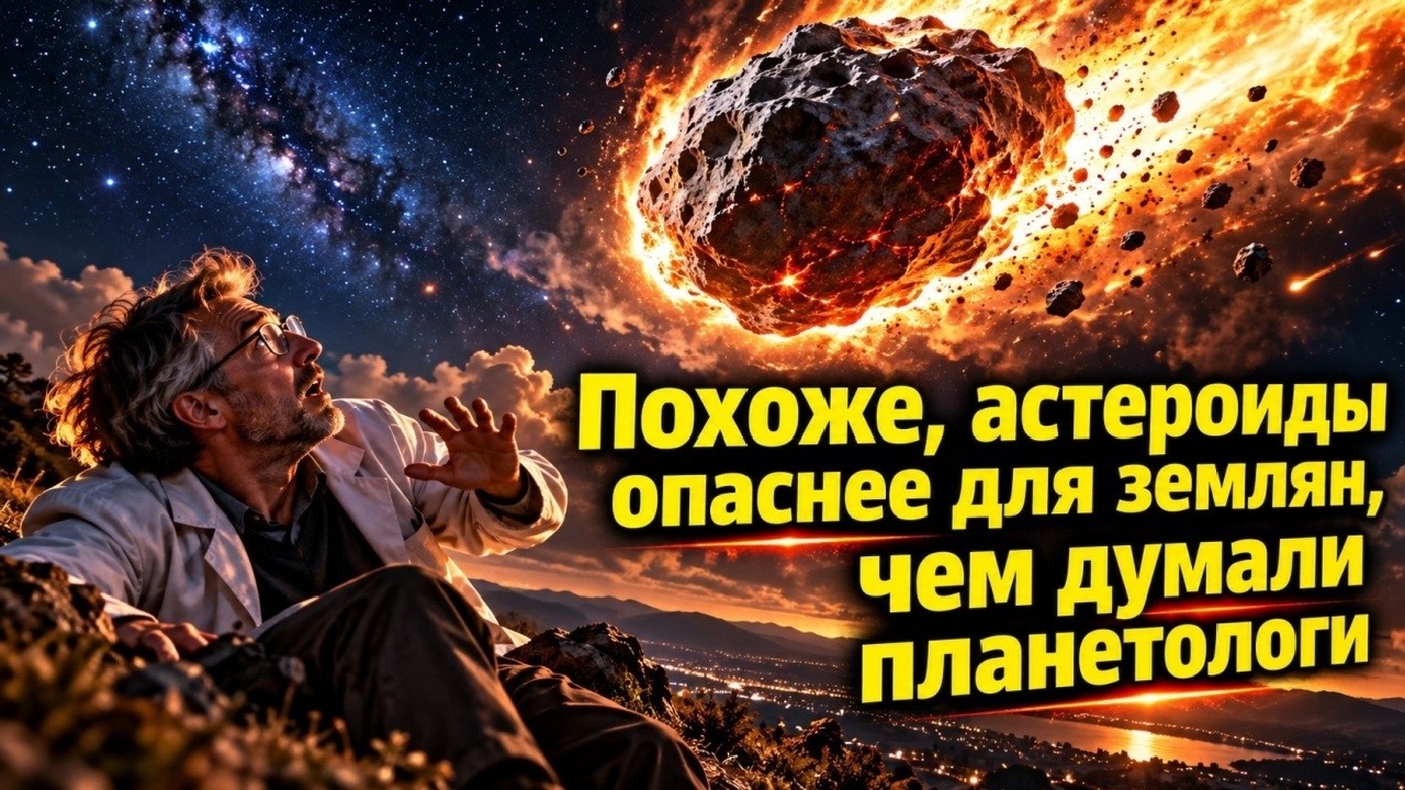 Похоже, астероиды опаснее для землян, чем думали планетологи