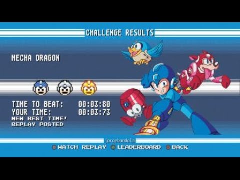 Mega Man 2 Mecha Dragon Challenge New Record 00:03:73
