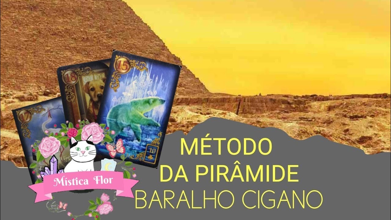 BARALHO CIGANO FÁCIL- MÉTODO DA PIRÂMIDE