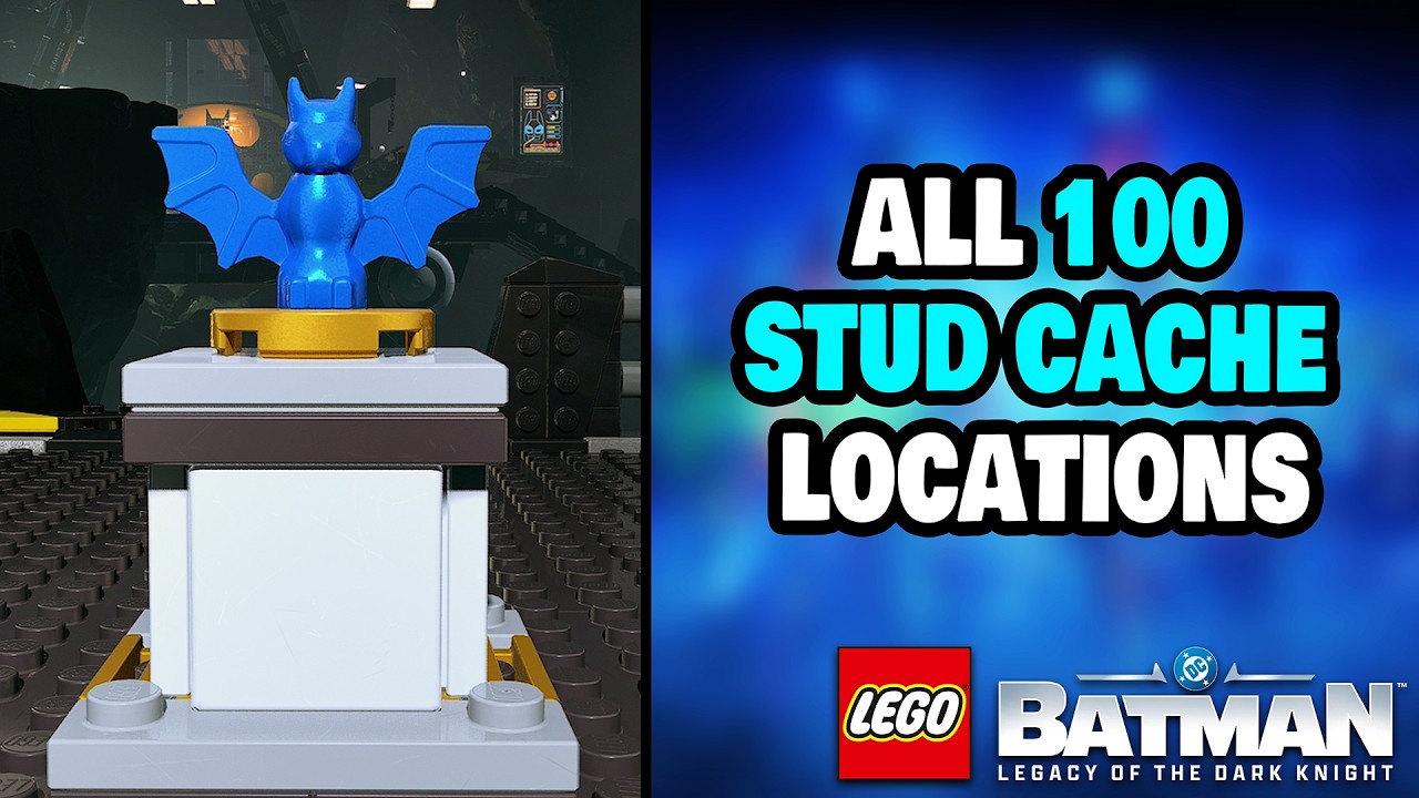 ALL 100 Stud Cache Locations in LEGO Batman: Legacy of the Dark Knight (BRUTAL BAT SAPHIRE REWARD)