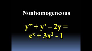 Solve this Nonhomogeneous Equation