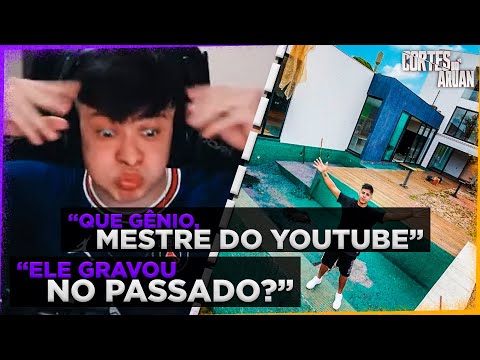 ARUAN REAGE A VIDEO SECRETO DA MINHA CASA NOVA EM REFORMA (RENATO GARCIA) - Cortes do Aruan