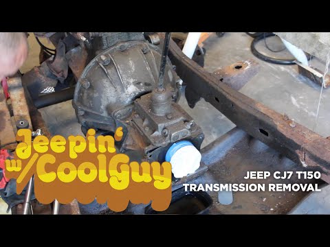Jeep CJ7 T150 3 Speed Transmission Removal