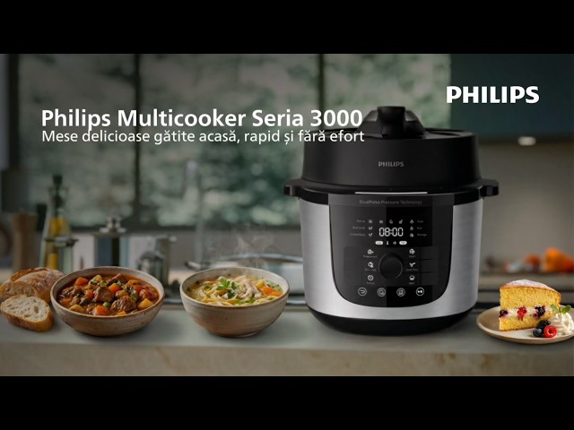 Philips HD2616/70 All-In-One 6L Multi Cooker (Silver) video