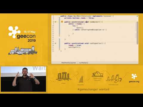 GeeCON 2019: Heinz Kabutz - Thread Safety with Phaser, StampedLock and VarHandle