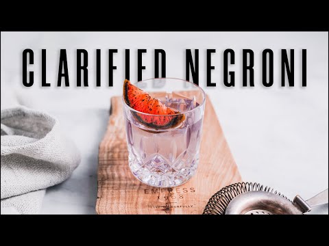 Clarified Negroni - How to clarify cocktails part 2