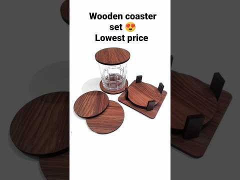 Wooden Coaster Set Large