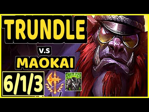 DARSHAN (TRUNDLE) vs MAOKAI - QUADRAKILL 6/1/3 KDA TOP CHALLENGER GAMEPLAY - NA