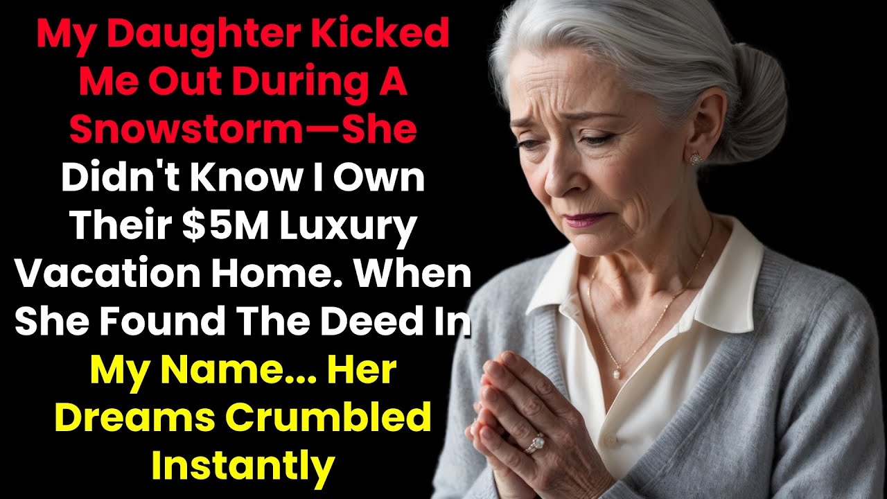 My Daughter Kicked Me Out During A Snowstorm—She Didn't Know I Own Their Luxury Vacation Home