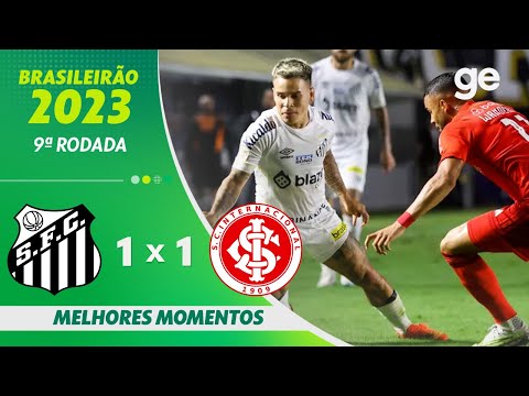 Gols e lances de Santos x Internacional