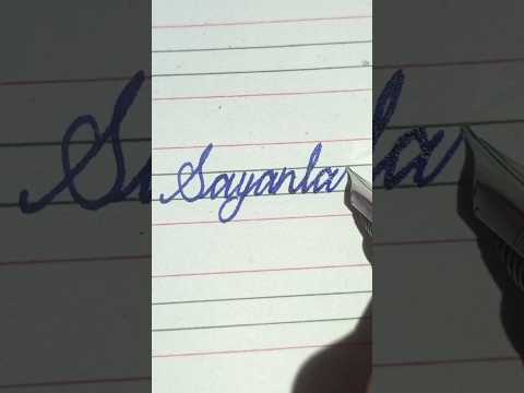 Sayantan name Writing #handwriting #viral #youtubeshorts
