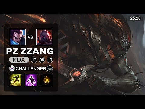 PzZZang Yasuo vs Sion Top - KR Challenger - Patch 25.20 Season 15